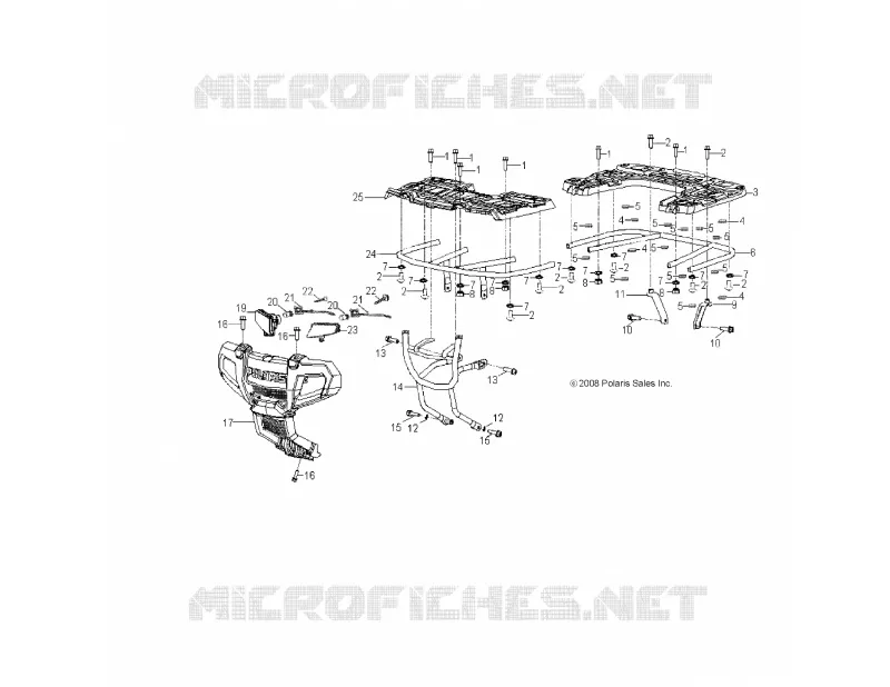 CHASSIS, PARE CHOCS - A17YAF11A5/N5 (49ATVPARE CHOCS09SP90) Polaris SPORTSMAN 110 2017 SPORTSMAN 110  SPORTSMAN 110