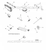 ELECTRICITE, SWITCHES, SENSORS, ECU AND CONTROL MODULES   A17SYS95CK (100883) pour Polaris SPORTSMAN 1000 TOURING TRACTOR  de 2017