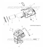 ENGINE, PRISE D'AIR   A17SYS95CK  pour Polaris SPORTSMAN 1000 TOURING TRACTOR  de 2017