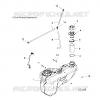 RESERVOIR DE CARBURANT   A17SYS95CK (101069) pour Polaris SPORTSMAN 1000 TOURING TRACTOR  de 2017