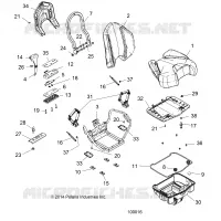 SIEGE, PASSENGER   A17SYS95CK (100016) pour Polaris SPORTSMAN 1000 TOURING TRACTOR  de 2017