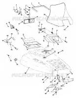 CAPOT Sport/Sport GT (4921282128011A) pour Polaris OTHERS de 1992