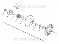 EMBRAYAGE DE TRANSMISSION SPORT/SPORT GT (4921282128036A) pour Polaris OTHERS de 1992