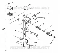 MAITRE CYLINDRE Sport/Sport GT (4921282128021A) pour Polaris OTHERS de 1992