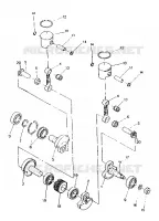PISTON ET VILEBREQUIN SPORT/SPORT GT (4921282128043A) pour Polaris OTHERS de 1992