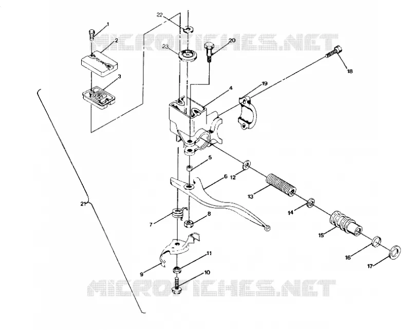 MAITRE CYLINDRE 650 RXL (4919531953020A) Polaris SNOWMOBILES 650 1991 SKS  650 RXL SKS - 0910568