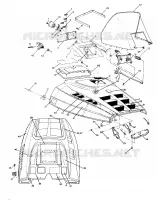 CAPOT Sport and Sport GT (4919271927005A) pour Polaris OTHERS de 1991
