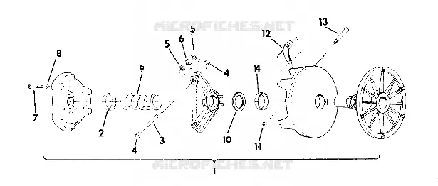 EMBRAYAGE DE TRANSMISSION INDY LITE (4919311931019B) Polaris SNOWMOBILES autre 1991 OTHERS  STARLITE - 0913027