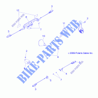 CLIGNOTANTSS, HORN, MIRRORS and LICENSE PLATE HOLDER   A11NG50FA (49ATVTURNSIG10TBI) pour Polaris SCRAMBLER de 2011