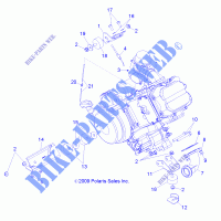 MOTEUR, MOUNTING   A11NG50FA (49ATVMOTEURMTG10SCRAM) pour Polaris SCRAMBLER de 2011