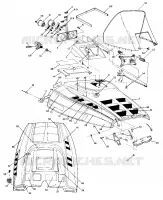 CAPOT 500 and 500 Classic Updated 2/90 (4916791679003A) pour Polaris OTHERS de 1990