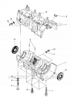 CARTERS MOTEUR 500 and 500 Classic (4916791679023A) pour Polaris OTHERS de 1990