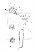 POMPE A EAU 500 and 500 Classic (4916791679028A) pour Polaris OTHERS de 1990