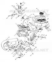 SUPPORT MOTEUR 500 and 500 Classic Updated 2/90 (4916791679017A) pour Polaris OTHERS de 1990