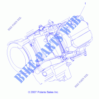 MOTEUR COMPLET   A11MH50AX/AZ (49ATVMOTEUR08SP500) pour Polaris SPORTSMAN 500 HO de 2011