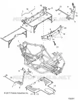 CHASSIS, CHASSIS   D18B3/4PD1AJ (702204) pour Polaris BRUTUS HD PTO DELUXE DIESEL de 2018