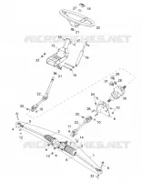 DIRECTION   D18B3/4PD1AJ (49BRUTUSSTEER15) pour Polaris BRUTUS HD PTO DELUXE DIESEL de 2018