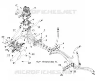 DURITES CIRCUIT HYDRAULIQUE   D18B3/4PD1AJ (49BRUTUSHYDROUTE13LM) pour Polaris BRUTUS HD PTO DELUXE DIESEL de 2018