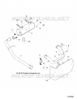 ECHAPPEMENT   D18B3/4PD1AJ (701690) pour Polaris BRUTUS HD PTO DELUXE DIESEL de 2018