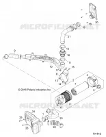 ENGINE, PRISE D'AIR SYSTEM   D18B3/4PD1AJ (701612) pour Polaris BRUTUS HD PTO DELUXE DIESEL de 2018