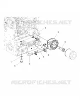 ENGINE, SYSTÈME REFROIDISSEMENT D'HUILE SYSTEM   D18B3/4PD1AJ (49BRUTUSOILCOOL15DSL) pour Polaris BRUTUS HD PTO DELUXE DIESEL de 2018