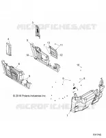 PLANCHER ET PARE BOUE AVANT   D18B4PD1AJ (701745) pour Polaris BRUTUS HD PTO DELUXE DIESEL de 2018