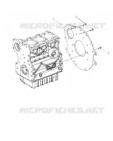 PLAQUE MOTEUR   D18B3/4PD1AJ (49BRUTUSFLGPLATE15DSL) pour Polaris BRUTUS HD PTO DELUXE DIESEL de 2018