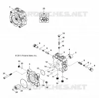 POMPE HYDRAULIQUE   D18B3/4PD1AJ (49BRUTUSPUMPVALVE13) pour Polaris BRUTUS HD PTO DELUXE DIESEL de 2018