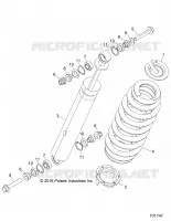 SUSPENSION, AMORTISSEUR ARRIERE   D18B3/4PD1AJ (701747) pour Polaris BRUTUS HD PTO DELUXE DIESEL de 2018