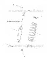 SUSPENSION, AMORTISSEUR AVANT   D18B3/4PD1AJ (49BRUTUSSHOCK13) pour Polaris BRUTUS HD PTO DELUXE DIESEL de 2018