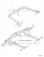 SUSPENSION ARRIERE   D18B3/4PD1AJ (701751) pour Polaris BRUTUS HD PTO DELUXE DIESEL de 2018