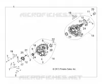 SYSTÈME DE TRANSMISSION, MAIN GEARCASE INTERNALS 2   D18B3/4PD1AJ (49BRUTUSGCMNINTL213) pour Polaris BRUTUS HD PTO DELUXE DIESEL de 2018