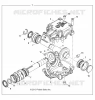 SYSTÈME DE TRANSMISSION, PTO GEARBOX   D18B3/4PD1AJ (49BRUTUSPTOGEARBOX13) pour Polaris BRUTUS HD PTO DELUXE DIESEL de 2018