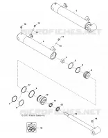 VERIN HYDRAULIQUE   D18B3/4PD1AJ (49BRUTUSCYLLIFT13) pour Polaris BRUTUS HD PTO DELUXE DIESEL de 2018