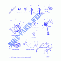 ELECTRICITE, COMPONENTS 1   N18TRAAA/TREAA ALL OPTIONS (200243) pour Polaris ROADMASTER/ELITE ALL de 2018