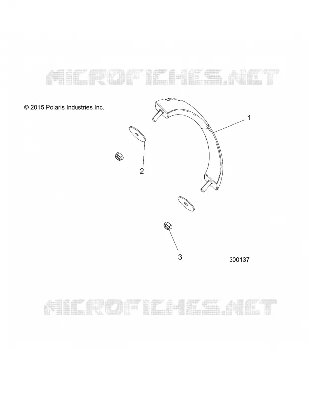 TABLEAU DE BORD GRAB HANDLE - L18U2NAEFA/EMA (300137) Polaris GEM  autre 2018 EM1400   EM1400  (R02) - L18U2NAEFA/EMA/FLA