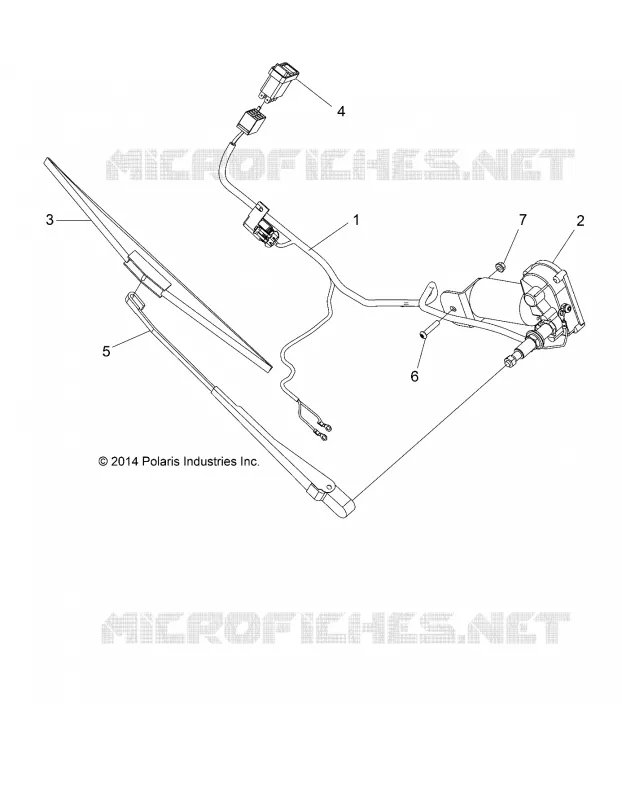 ELECTRICAL, PARE BRISE WIPER - L17U2NAFLA (49GEMWIPER15FLA) Polaris GEM  autre 2017 EM1400   EM1400  (R04) - L17U2NAEFA/EMA/FLA