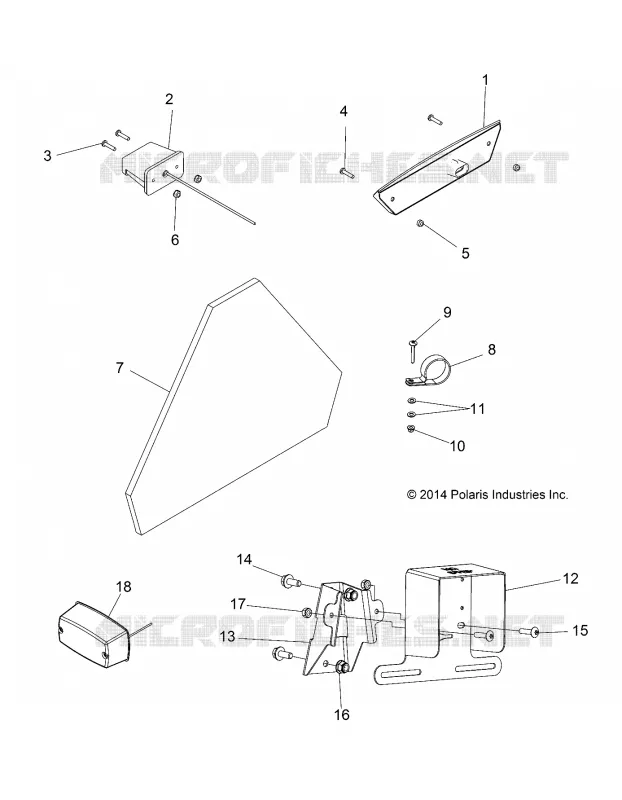 ELECTRICITE, TAILLAMP AND REVERSE LAMP - L17U2NAFLA (49GEMELECT15FLA) Polaris GEM  autre 2017 EM1400   EM1400  (R04) - L17U2NAEFA/EMA/FLA