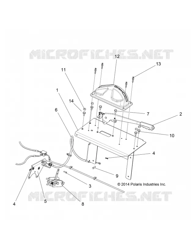 BRAKES, FREIN DE PARKING ASM. - R18RMAL4G9 (49RGRBRAKEPARK15EV) Polaris RANGER ELECTRIC 2018 RANGER EV LI-ION  RANGER EV LIION