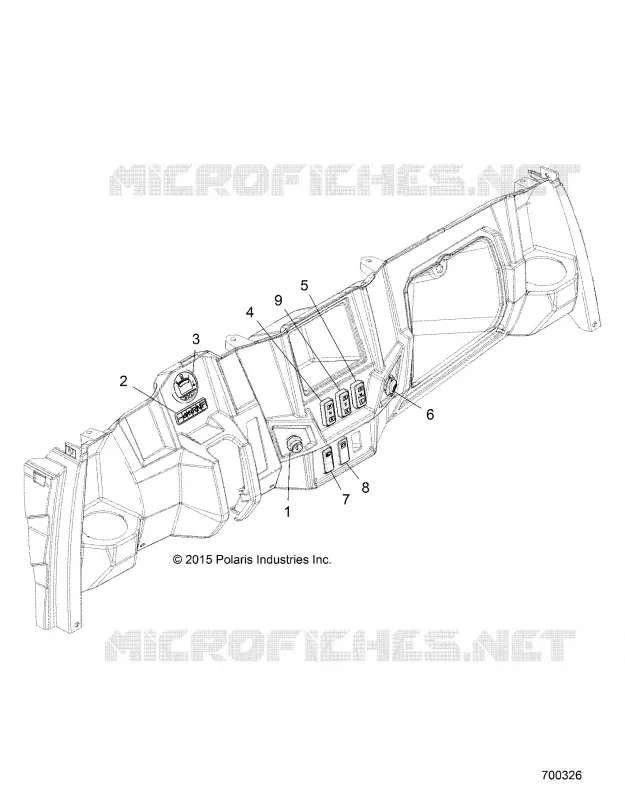 ELECTRICITE, DASH INSTRUMENTS AND CONTROLS - R18RMAE4N8 (700326) Polaris RANGER ELECTRIC 2018 RANGER EV MD  RANGER EV MD