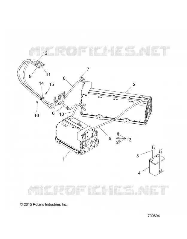 ELECTRICITE, BATTERY - R17RMAL4G9 (700694) Polaris RANGER ELECTRIC 2017 RANGER EV LI-ION  RANGER EV LIION