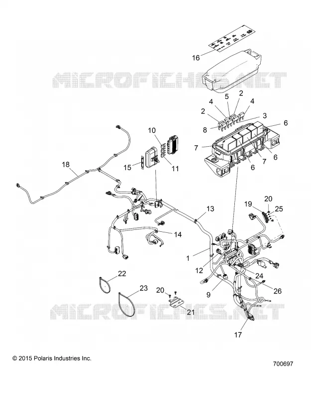 ELECTRICITE, WIRE HARNESSES - R17RMAL4G9 (700697) Polaris RANGER ELECTRIC 2017 RANGER EV LI-ION  RANGER EV LIION