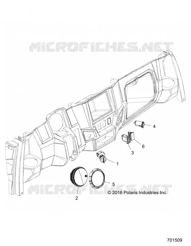 ELECTRICITE, DASH INSTRUMENTS AND CONTROLS - R17RMA57N1 (701509) Polaris RANGER 570 2017 RANGER 570 MD  RANGER 570 MD