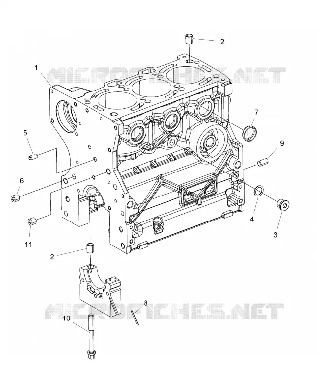 CARTERS MOTEUR - R16B1PD1AA/2P (49BRUTUSCRANKCASE15DSL) Polaris RANGER 900 2016 RANGER HST  RANGER HST