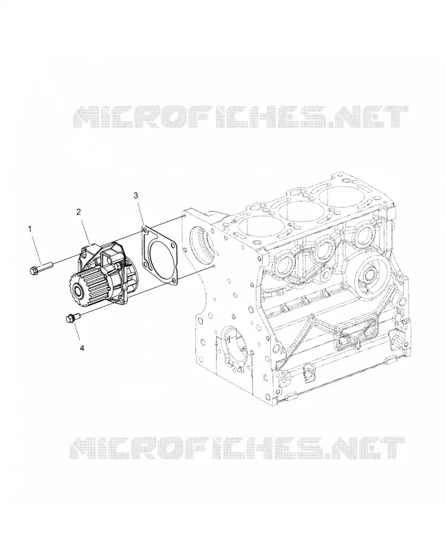 ENGINE, POMPE A EAU - R16B1PD1AA/2P (49BRUTUSWATRPMP15DSL) Polaris RANGER 900 2016 RANGER HST  RANGER HST