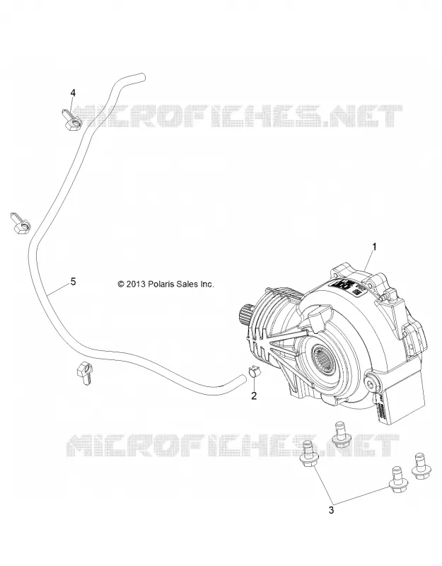 SYSTÈME DE TRANSMISSION, FRONT GEARCASE MOUNTING - R16B1PD1AA/2P (49BRUTUSGCFRTMTG13) Polaris RANGER 900 2016 RANGER HST  RANGER HST