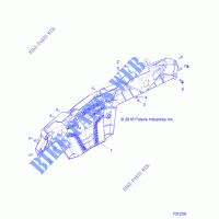 CARROSSERIE ARRIERE BUMPER   Z18VHA57B2 (701239) pour Polaris RZR 570  de 2018