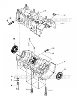CARTERS MOTEUR 400 (4914131413025A) pour Polaris SKS de 1988