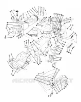 CHASSIS AND SIEGE ALL SWEDISH INDY MODELS (4914521452009A) pour Polaris SKS de 1988