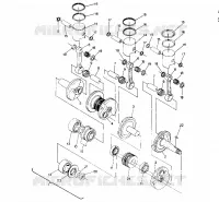 PISTON AND VILEBREQUIN 650 (4914131413030A) pour Polaris SKS de 1988